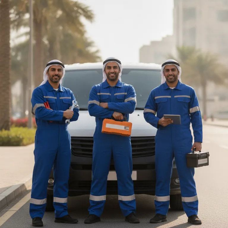 Roadside Assistance team in Ajman